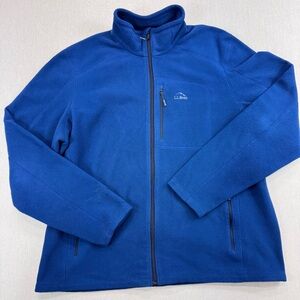 LL bean Jacket Mens XL Polartec Fleece Full Zip Up Sweatshirt Zip Pockets